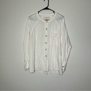 We The Free White Button-Down Shirt